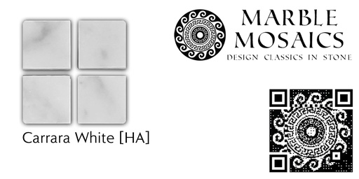 Marble mosaic - honed color swatch card